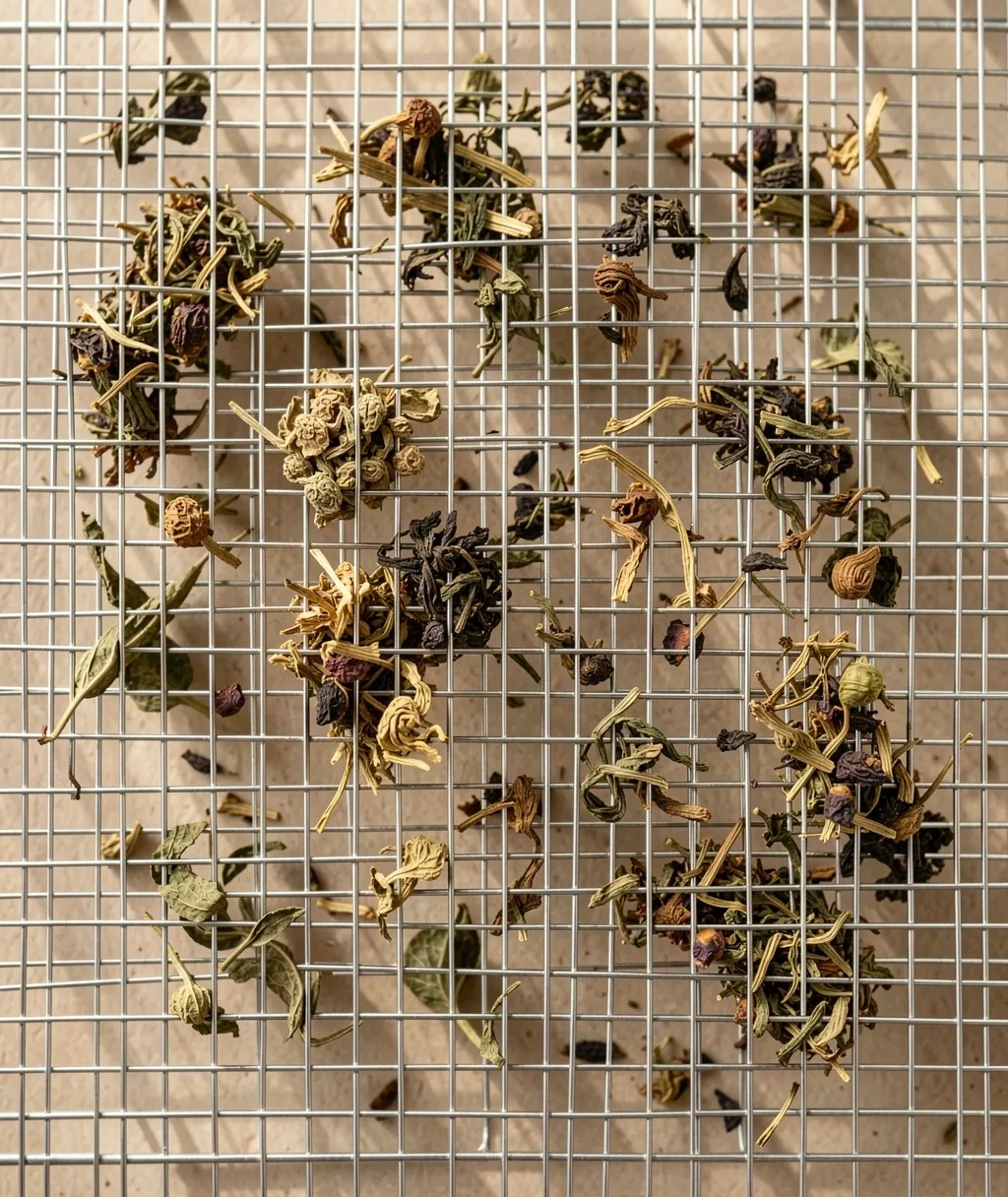 Erbe in essiccazione naturale