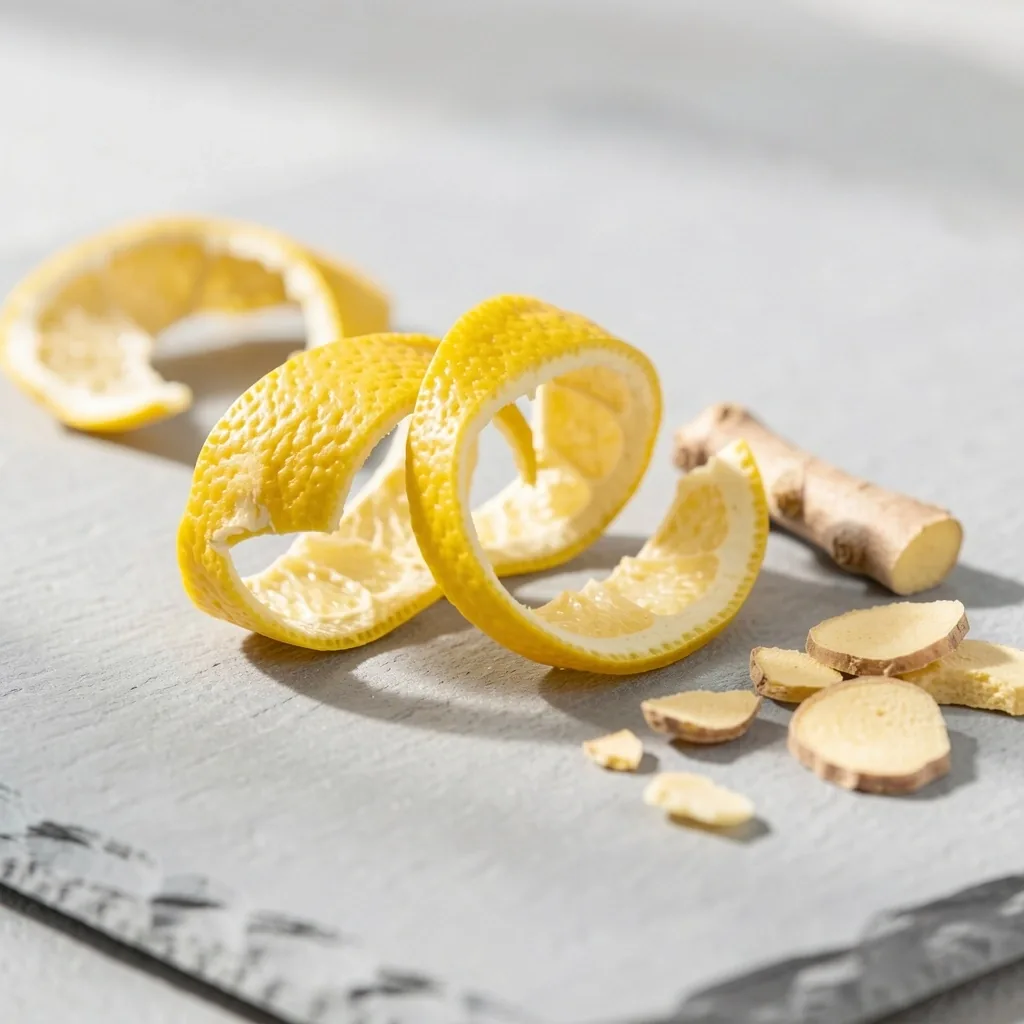 Scorza di limone essiccata